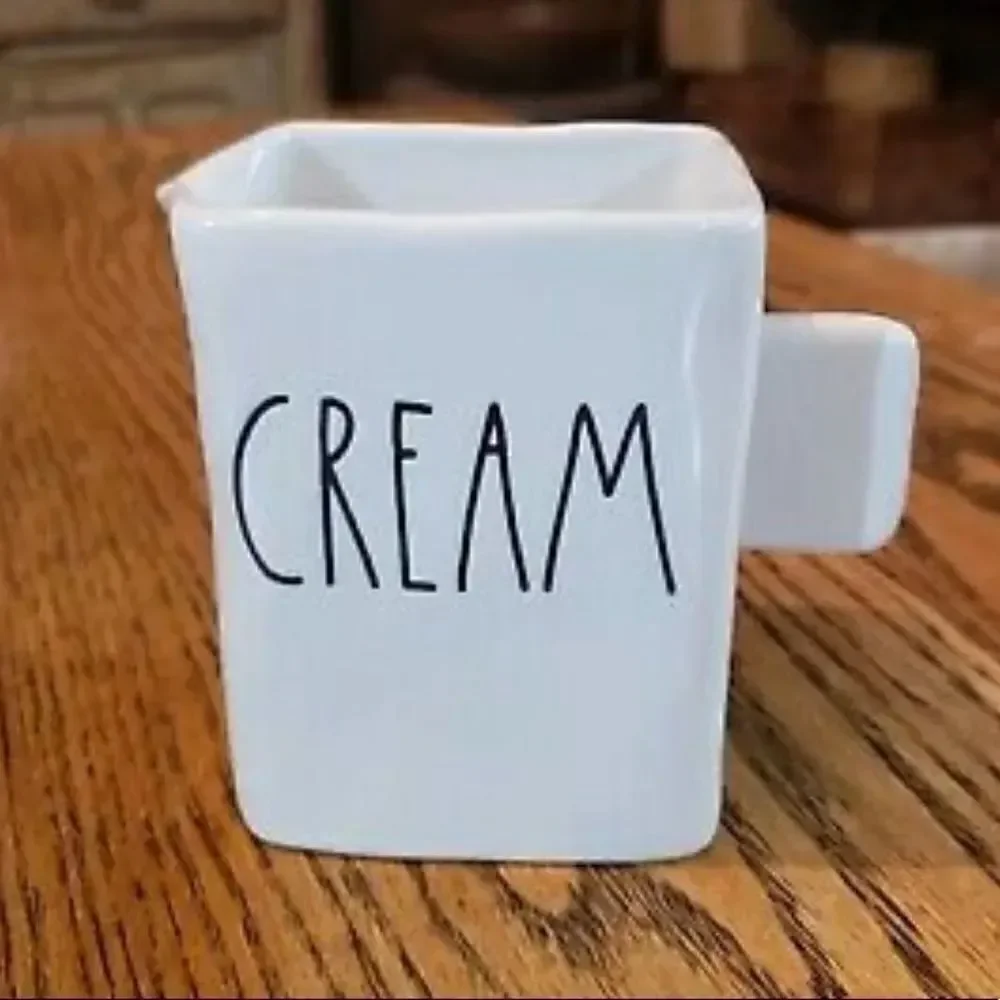 Rae Dunn Cream Square Rae Dunn By Magenta CREAM Canister Farmhouse